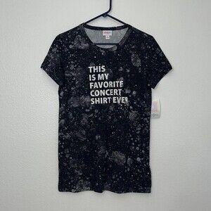 LuLaRoe For The Record Small Liv “This Is My Favorite Concert Shirt Ever” NWT